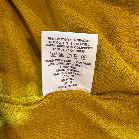 Frank and Oak V-Neck Mustard Sweater - Picture 5 of 5